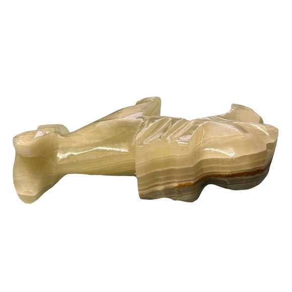 Marble Donkey Mexican Stone Onyx Sculpture Carved Jackass Mule 3" Mexico - Picture 11 of 12